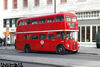Representing 1980s style Lt with the roundel and white band, RM1968 loads at Trafalgar Square in August 2010